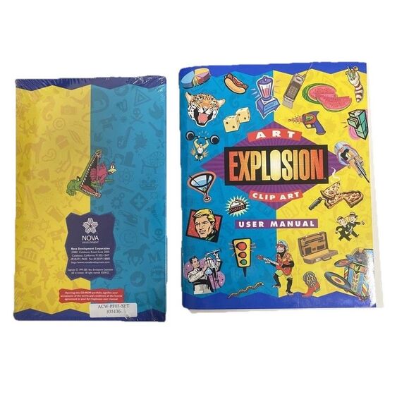 Nova - Art Explosion 200,000 Image Library Clip Art on 8 CD-Roms c-2001 - Picture 1 of 6